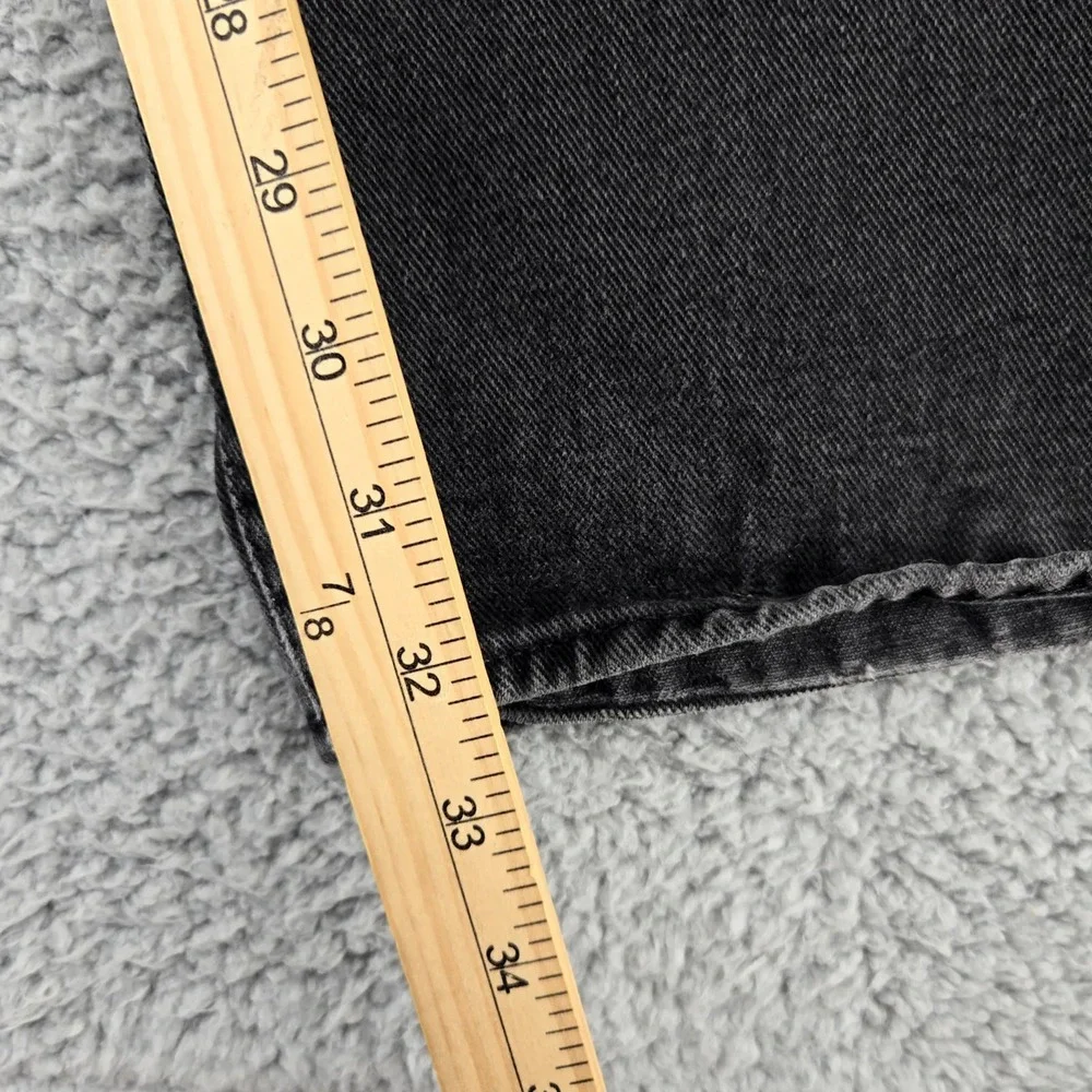 Polo Jeans Co. Jeans Mens 40x32 Black Denim Classic Relaxed‎ Tapered Leg Zipfly
